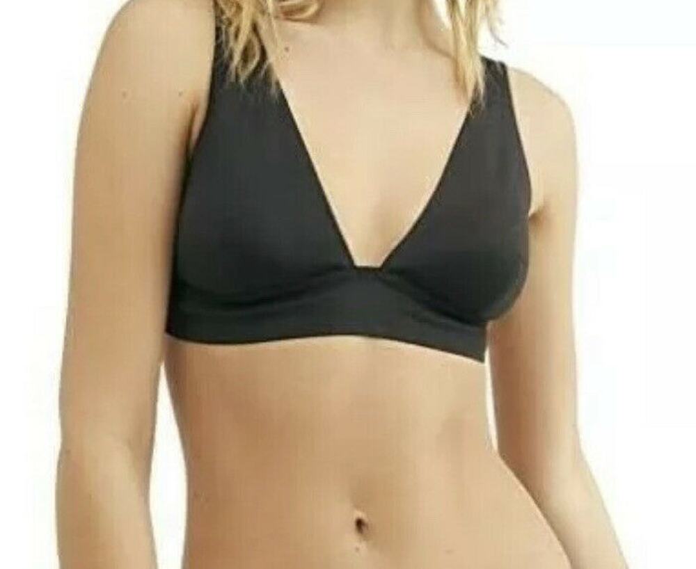 Free People Intimately Small Bra Erin Scuba Plunge Bralette Adjustable Straps